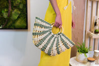 Hand Woven Top Handle Bag