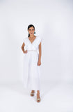 Maxi Ruffle Dress - White