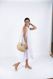 Straw Handbag-Beige