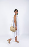 Linen Sleeve-Less Asymmetrical Dress - White