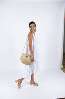 Straw Handbag-Beige