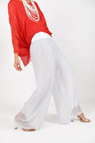 Polka Dot Silk Pants