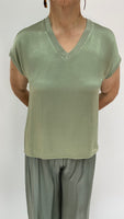 Casual Short-sleeves Shirt- Green