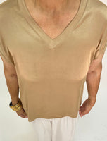 Casual Short-sleeves Shirt- Taupe