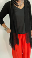 Silk Cardigan - Black