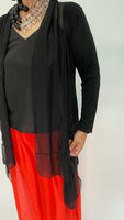 Silk Cardigan - Black