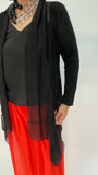 Silk Cardigan - Black