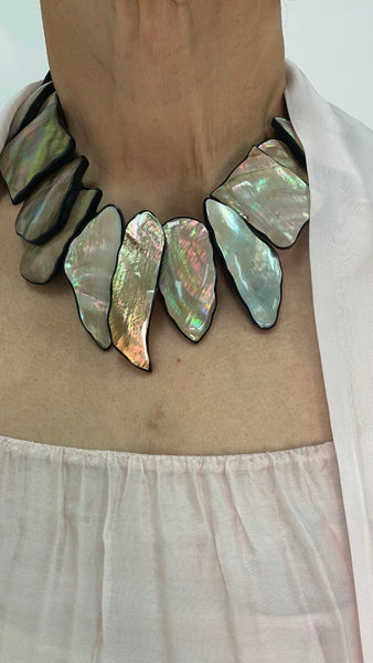 Mother of Pearl Statement Necklace