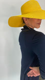 Yellow Straw Oversized Floppy Hat