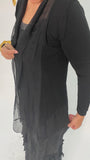 Silk Cardigan - Black