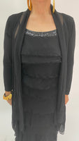 Silk Sleeveless Shirt-Black