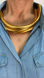 Multilayer Gold Foil Necklace