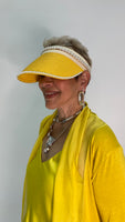 Summer Straw Visor - Yellow