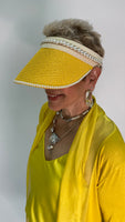 Summer Straw Visor - Yellow