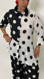 Polka Dots Dual Color Shirt