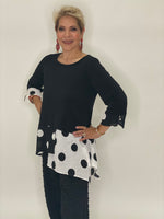 Polka Dots Ruffle Shirt