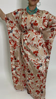 Floral  Print Kaftan Dress