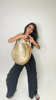 Gold Love Round Rope Handbag