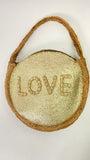 Gold Love Round Rope Handbag