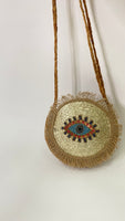 Evil Eye Round Crossbody Handbag