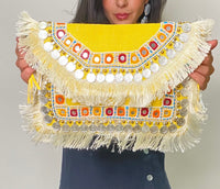 Yellow Morocco Clutch Bag