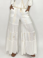 Boho Chic Openwork Pants