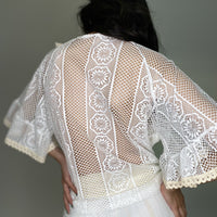 Boho Chic Openwork Shirt