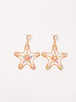 Starfish Rhinestone Earrings