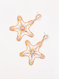 Starfish Rhinestone Earrings