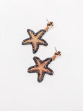 Small Starfish Drop Earrings