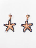 Small Starfish Drop Earrings