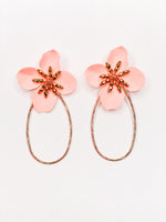 Blush Flower Earrings