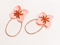 Blush Flower Earrings