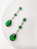 Green Drop Earrings