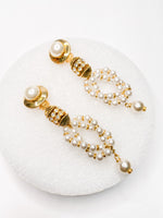 Long Statement Pearls Earrings