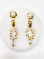 Long Statement Pearls Earrings