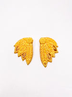 Beaded Wing Earrings