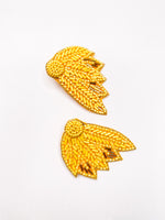 Beaded Wing Earrings