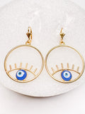 Evil Eye Hoops