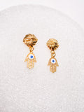 Hamsa Hand Drop Earrings