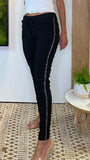 Side Silver Beaded Pants