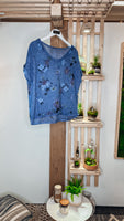 Flower Linen Shirt