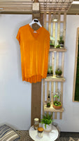 Casual Short-sleeves Shirt-Orange